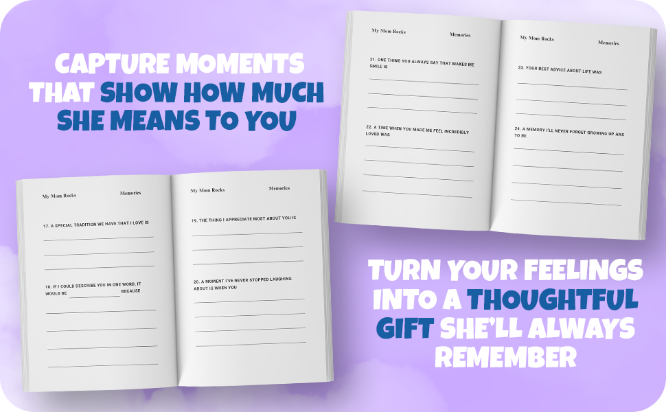 My Mom Rocks ! : 101 Reasons Why I Love You, Mom: Guided Fill In The Blank Journal For Mom