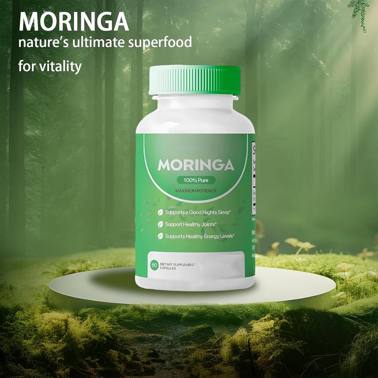 Moringa Dietary Supplement Capsules