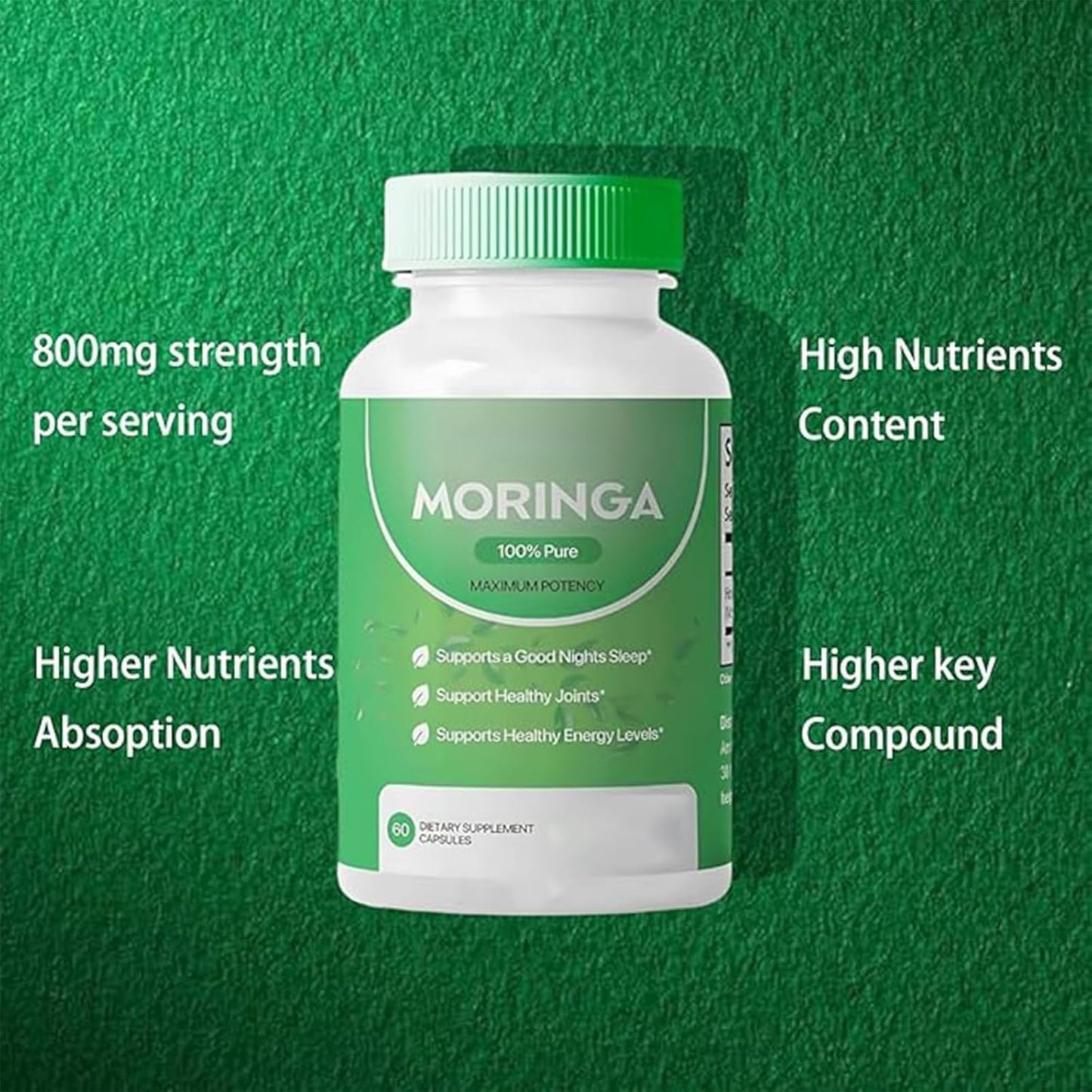 Moringa Dietary Supplement Capsules