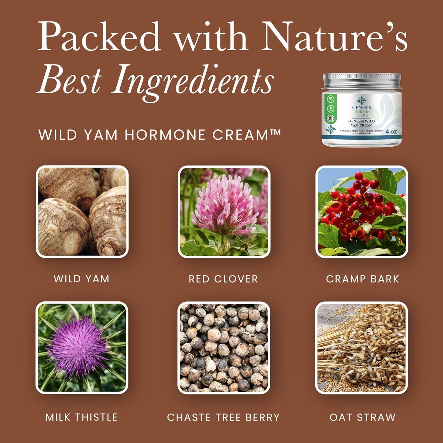 Wild Yam Cream for Hormonal Support
