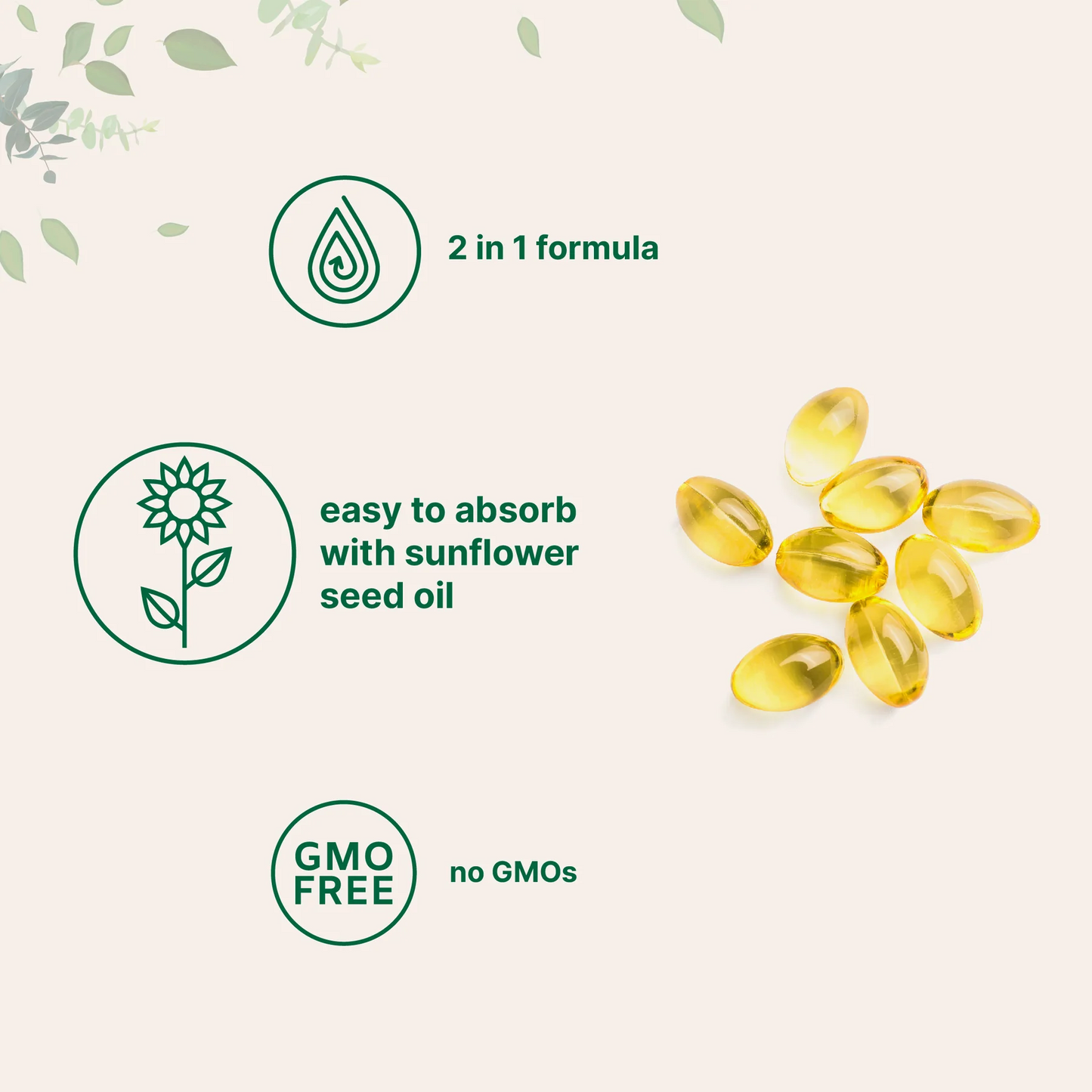 Vitamin D3 K2 300 Softgels