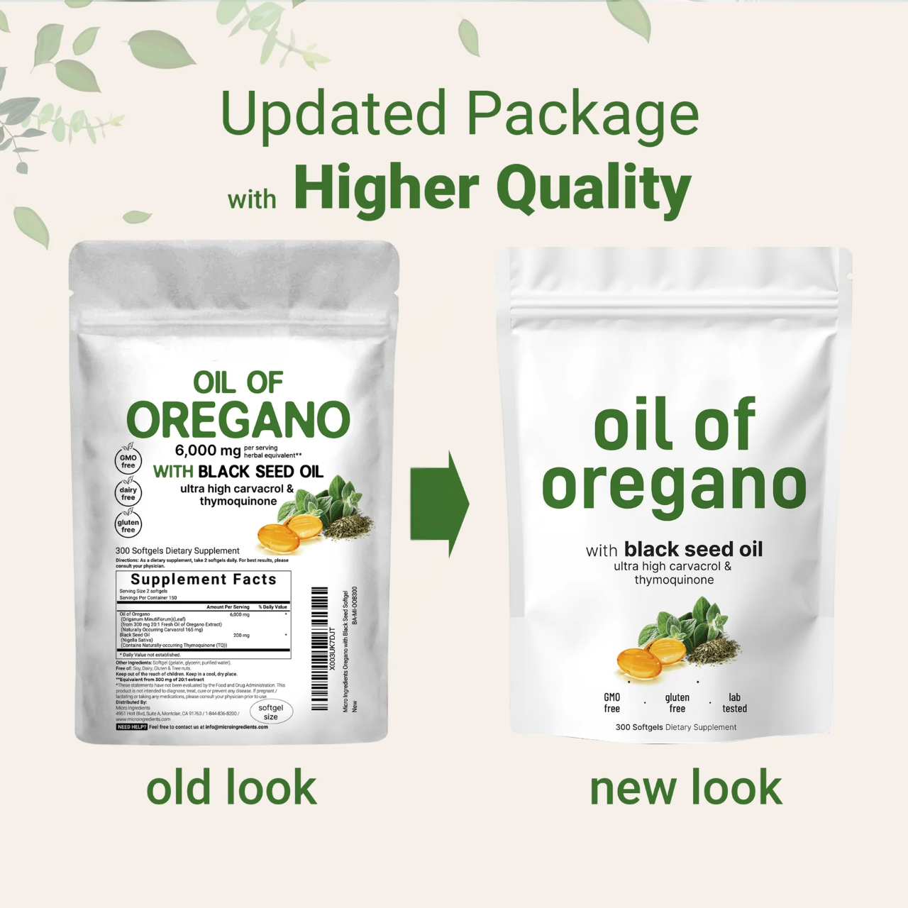 Oregano Oil with Black Seed