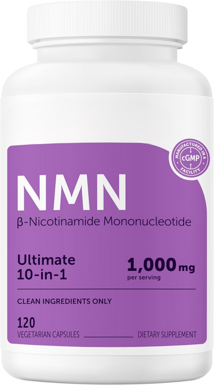 NMN Complex 1000mg Per Serving 120 Veggie Capsules