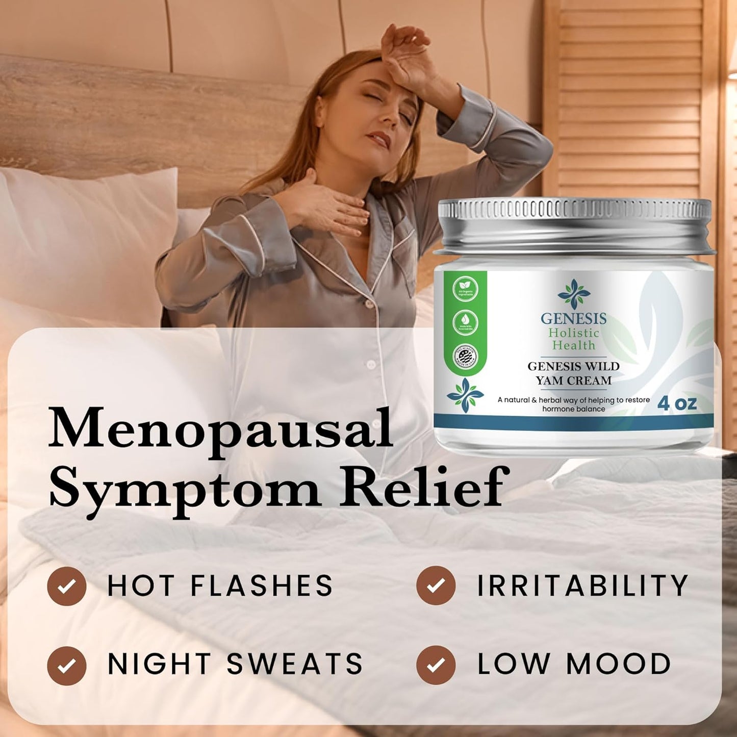 Wild Yam Cream for Hormonal Support