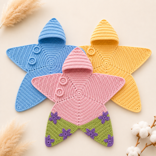 Handmade Crochet Star Baby Suit