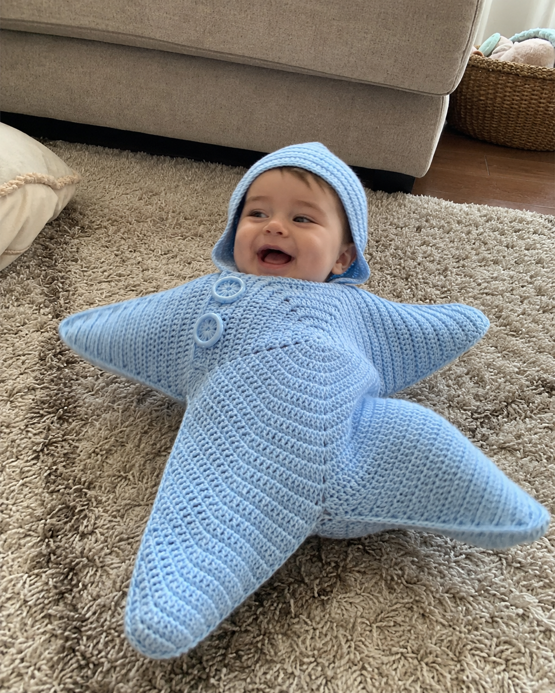 Cozy Starfish Baby Suit