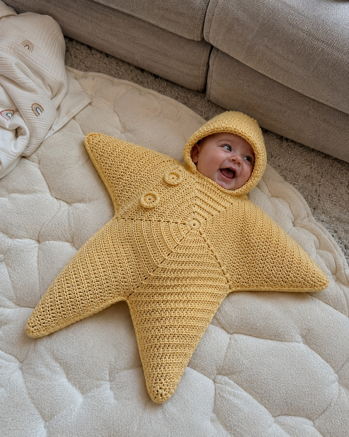 Cozy Starfish Baby Suit