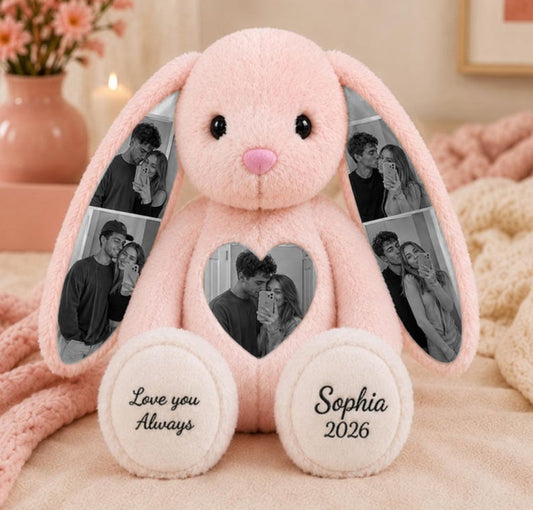 Personalized Photo Bunny Plush