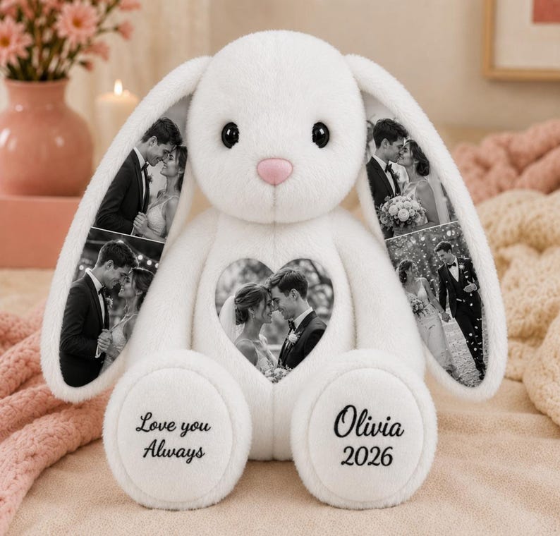 Personalized Photo Bunny Plush