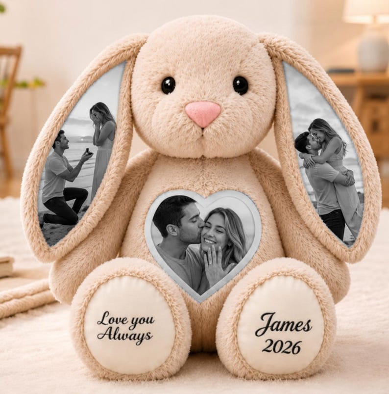 Personalized Photo Bunny Plush