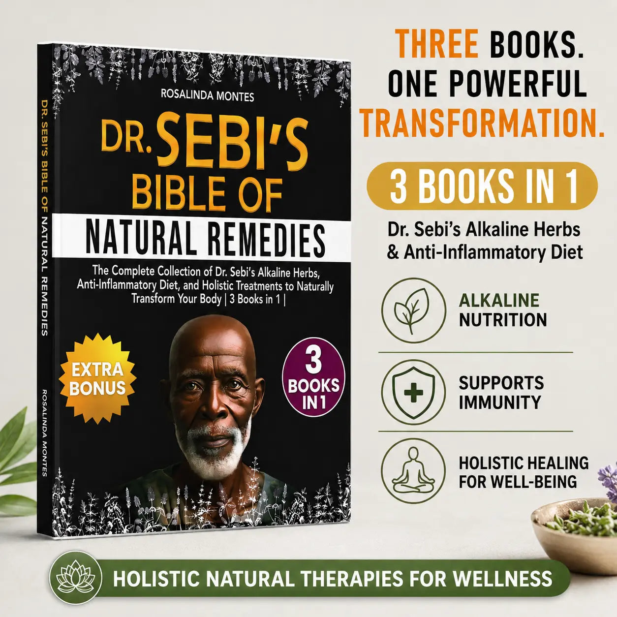 Dr Sebi's Bible 3 Books in 1 Complete Collection